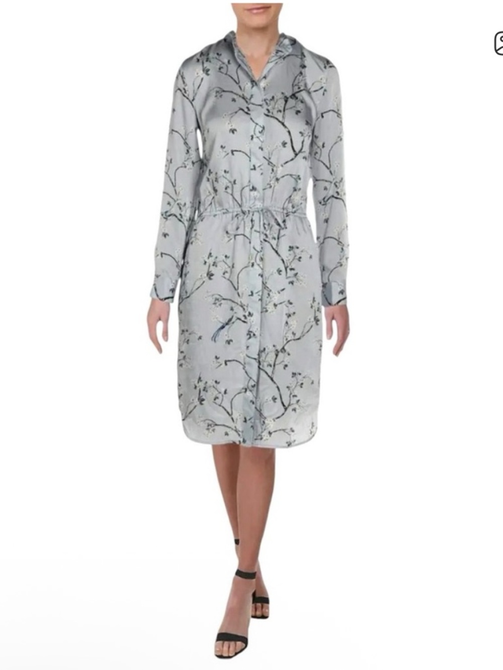 Lauren Ralph Lauren Atyana Shirt Dress, drawstring waist, MSRP $360, Size 14